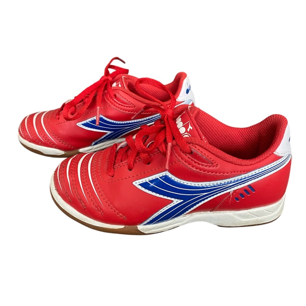 Diadora Kids Shoes Size 12.5 red blue sports shoes athletic casual street wear